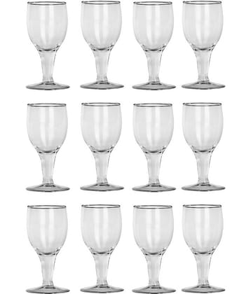 Somil Wine  Glasses Set,  180 ML - (Pack Of 12)