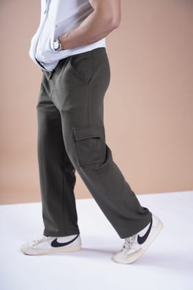 IMMORTAL CARGO SWEATPANTS-Small / Olive / IMMORTAL CARGO SWEATPANTS