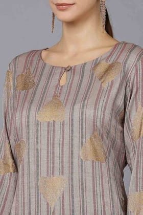 Grey Cotton Straight Kurta VCK8708 Grey Cotton Straight Kurta VCK8708