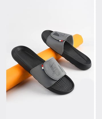 PERY PAO Grey Men's Slide Flip Flop