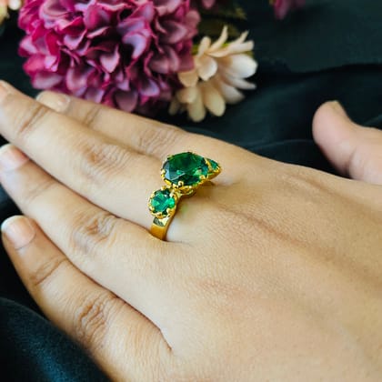 Vs Sterling Silver Cocktail Ring 220 6g-9