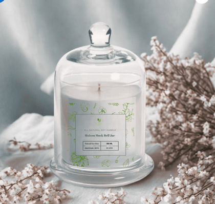 Amber Glow Bell Jar Candle 350 ML