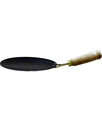 Veer Wooden Handle - Iron Regular Tawa ( Pack of 1 )