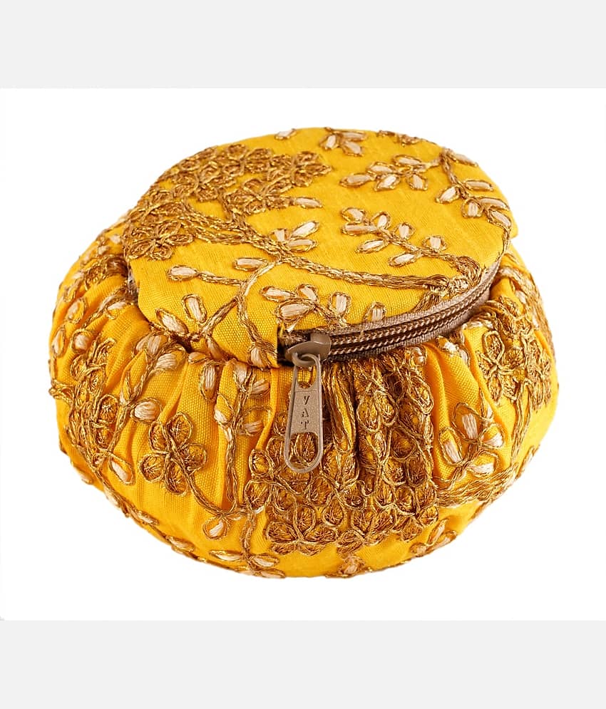 Apratim Yellow Fabric Potli