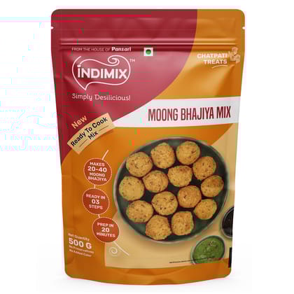 Indimix Ready to Cook Moong Bhajiya Mix - 500g ( Pack of 20 )