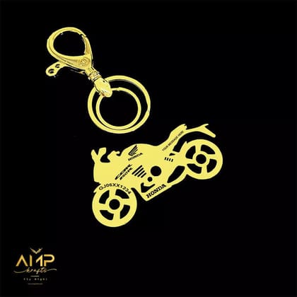 Honda Cbr650r Keychain-Gold