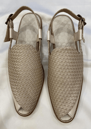 CREAM MATT SANDLE FOR MEN-Beige