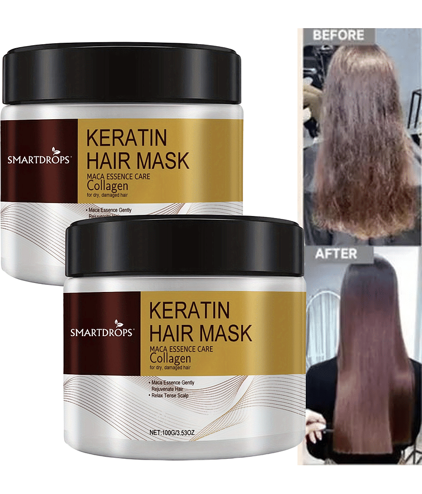 Smartdrops Shine Enhancing Hair Mask For Straight Hair ( Pack of 2 )