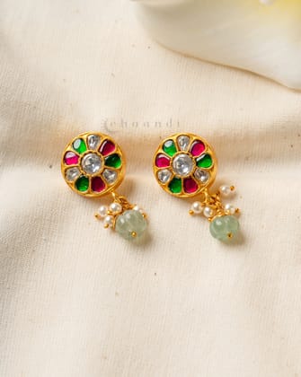 Gold Polish Silver Earrings CHE1960