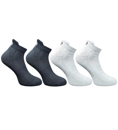 4_Pair Set Unisex Casual Cotton Printed Ankle Length Socks (Multicolor)-PID63496