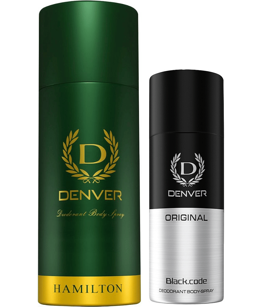 Denver Hamilton 150ml & Blackcode Original 50ml Deodorant Spray for Men 200 ml ( Pack of 2 )