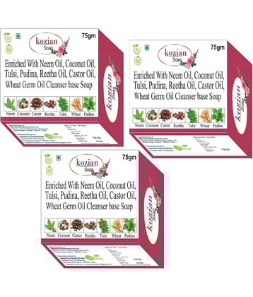 KOZIAN Natural Baby Soap 225 g ( 3 pcs )