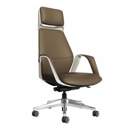 Rose Adana Luxurious High Back Chair (Mocha Brown)
