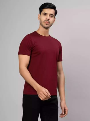 Maroon - Sukhiaatma Unisex Basic T-shirt-XS-36