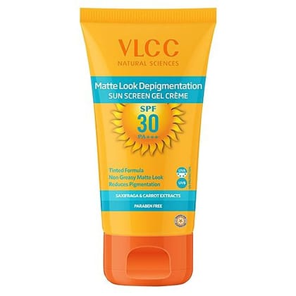 Vlcc Matte Look Spf 30 Sunscreen Gel Cream - Saxifraga & Carrot Extracts - Reduces Pigmentation - Paraben Free - 50 G Vlcc Matte Look Spf 30 Sunscreen Gel Cream - Saxifraga & Carrot Extracts - Reduces Pigmentation - Paraben Free - 50 G