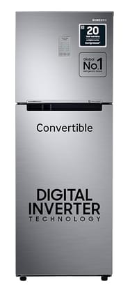 Samsung 236L 3 Star Convertible 3 In 1 Digital Inverter Frost-Free Double Door Refrigerator Appliance (RT28C3733SL/HL,Ez Clean Steel 2023)