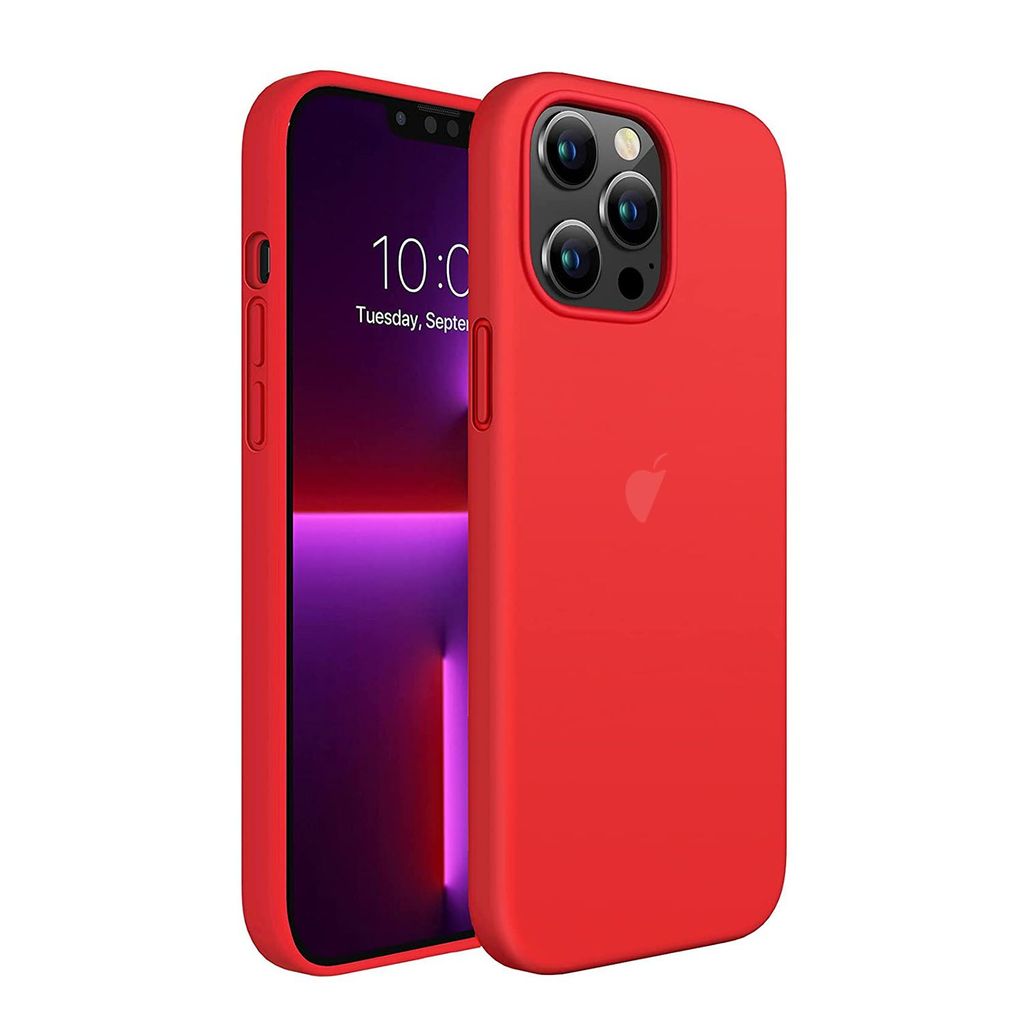 LIRAMARK Liquid Silicone Soft Back Cover Case for Apple iPhone 13 Pro (6.1 Inch)