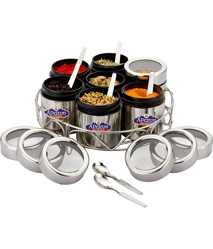 APEIRON Masala dabba 7 Steel Spice Container Set of 7 1225 mL
