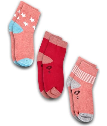 Dollar Socks Multicolor Cotton Blend Boy's Ankle Length Socks ( Pack of 3 )