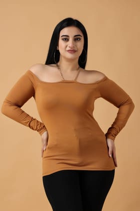 Mustard Solid Top with Chain-L / Mustard