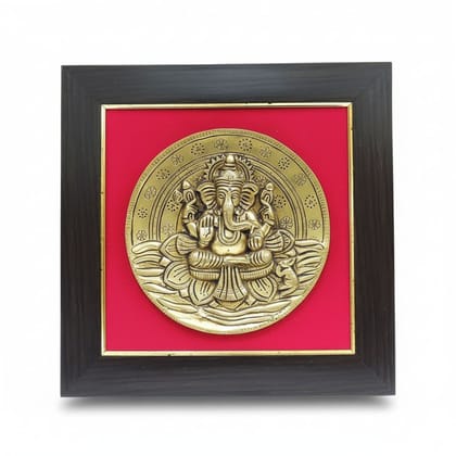 Antique Finish Ganesh Wall Hanging Decor, Height : 12 Inch (BSMAS1902 D)