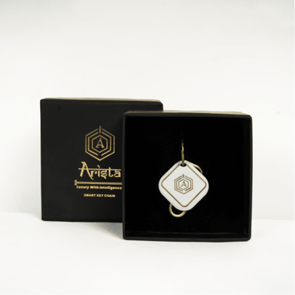 Arista Vault White Smart Keychain