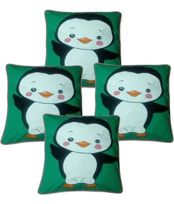 Hugs'n'Rugs Multi Embroidery Cotton Cushion Cover - Pack Of 4