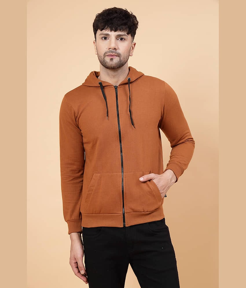 Rigo Fleece Men's Casual Jacket - Brown ( Pack of 1 )