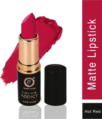 Colors Queen Color Addict Long Lasting Matte Lipstick (Shade - 04)