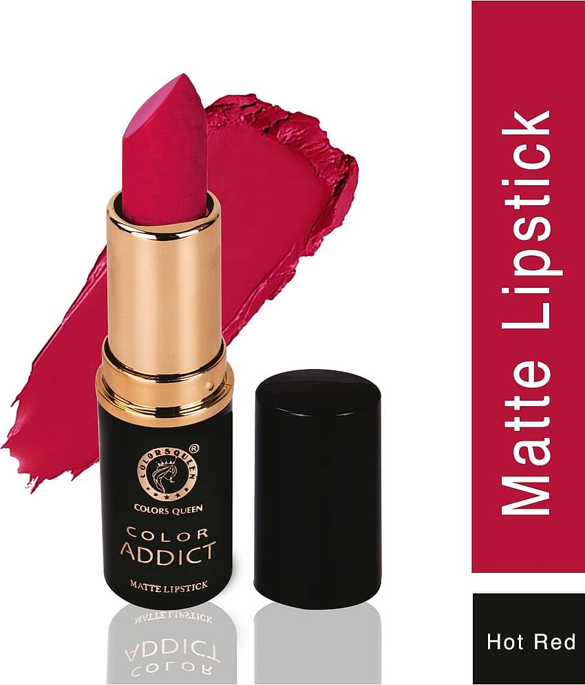 Colors Queen Color Addict Long Lasting Matte Lipstick (Shade - 04)