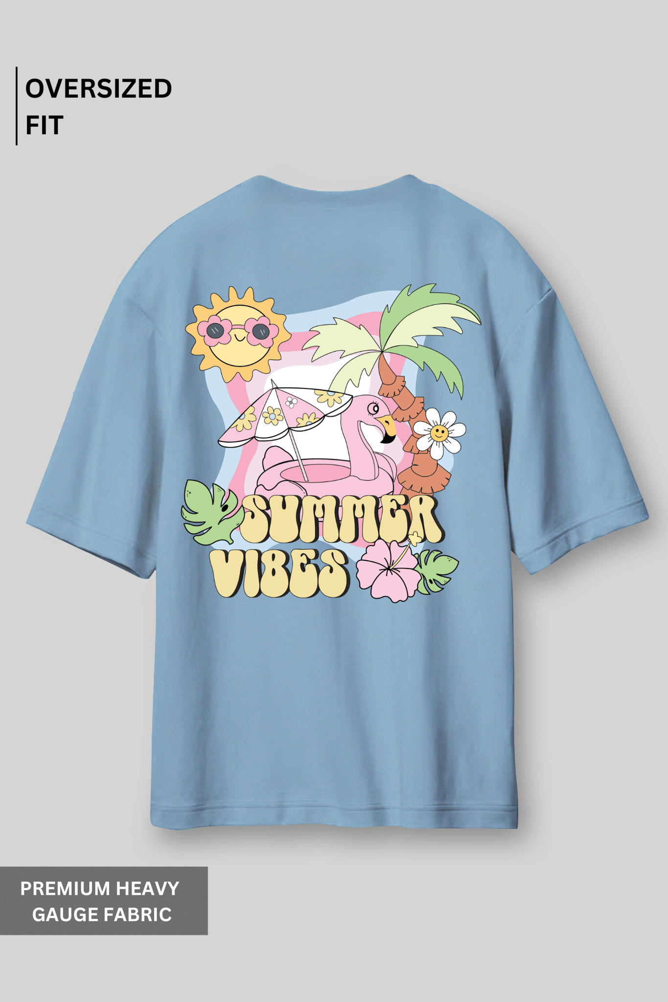 Summer Vibes : Oversized T-Shirt-XS