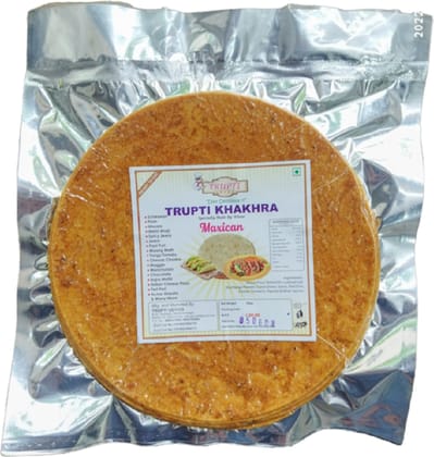 Trupti Udyog Mexican Khakhra (1kg, 6 Pieces) | Taco Spiced Roasted Crisps | International Fusion Flavor | Zesty Party Snack