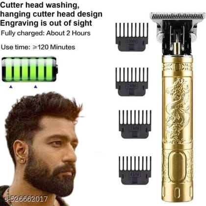 PLATIC BODY CC - 16 Professional Hair Trimmer with LED display | 180 Minutes Long Runtime Trimmer for Men with 3 Guide Combs | PLASTIC Body - GoldProfessional Hair Trimmer with LED display | 180 Minutes Long Runtime Trimmer for Men with 3 Guide Combs