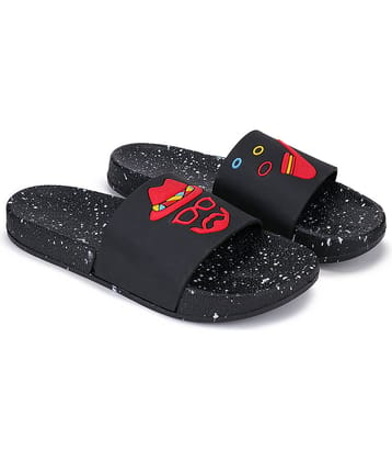 Bersache Black Men's Slide Flip Flop