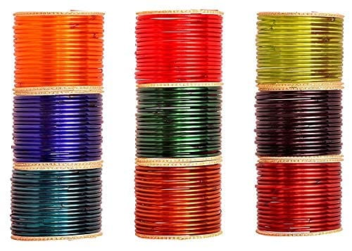 Plain and Glossy Finished Bangle Set For Women and Girls