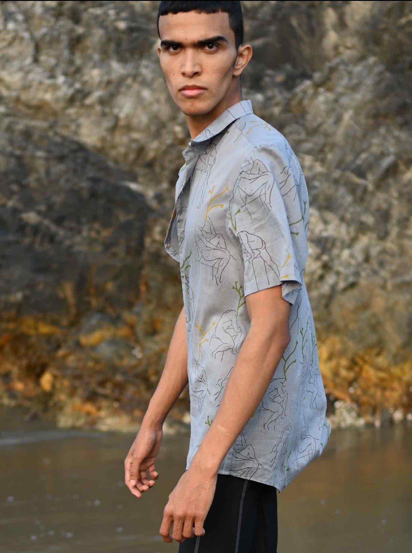 Tempest Bloom Shirt - Grey  HS-M