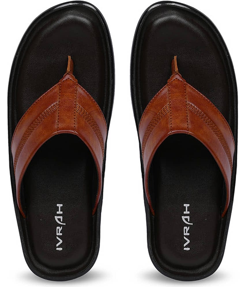 IVRAH - Brown Men's Leather Slipper