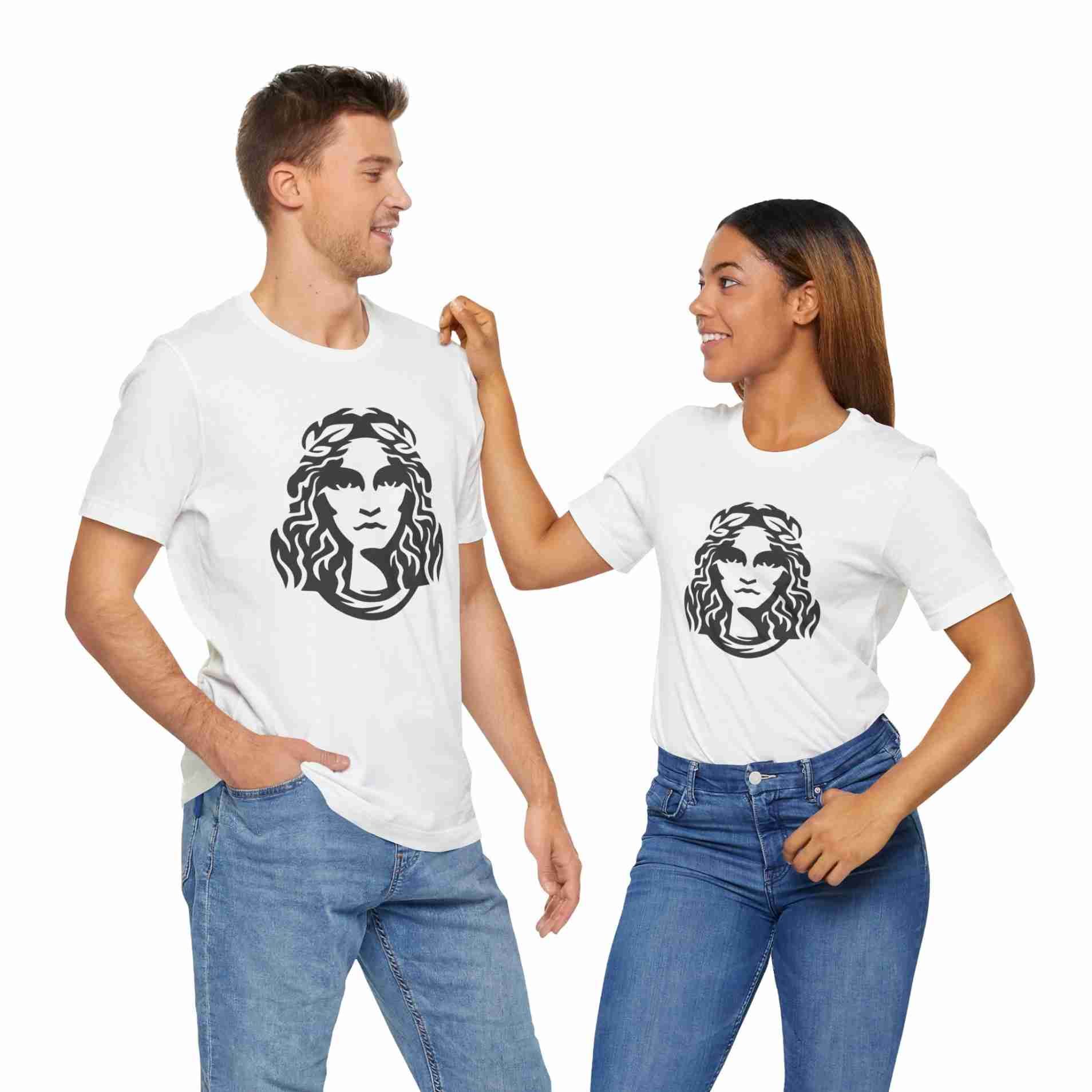 Premium Cotton T-Shirts with Bold Graphic DTF Prints (Color-White Size-M)