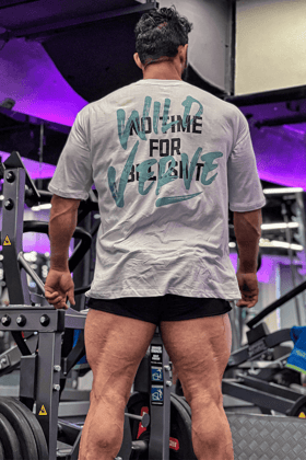 No Time For Bullshit Wild Verve Oversized T-shirt (WHITE)-M