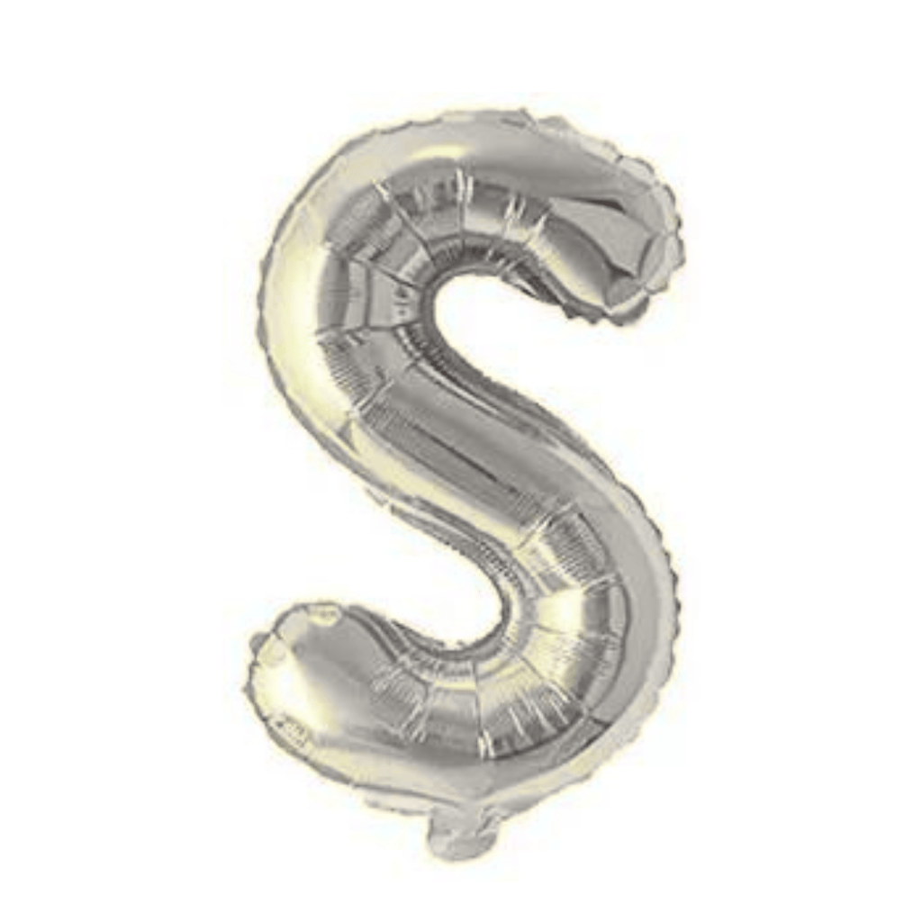 Large S Alphabet Foil Balloon 40" Inch Balloon for Birthday, Milestone & Anniversary Celebrations - Party and Festive Needs | Buy online on ZillyBuy