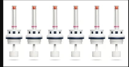 Inverterdicator Battery Water Level Float in Cap Set for Luminous Inverter With Fume Filtration - (1 Set of 6 Pieces)