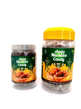 Poshain Rich Amla Murabba Candy (500g) | Sweet Indian Gooseberry Preserve | Goodness of Jelly & Immunity Booster | Traditional Sweet