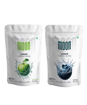 Moon Lunar Green Apple and Lunar Blueberry combo, 192 gm