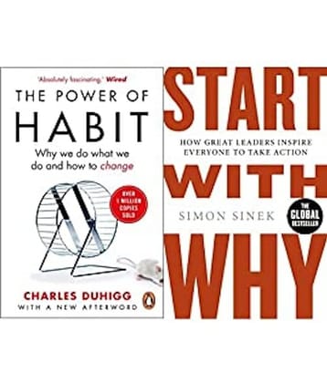 The Power of Habit: Why We Do What We Do, and How to Change+Start With Why(Set of 2books)