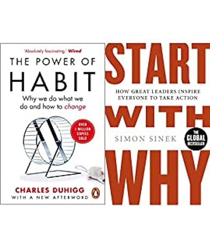 The Power of Habit: Why We Do What We Do, and How to Change+Start With Why(Set of 2books)