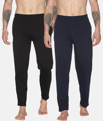Dollar Multicolor Cotton Blend Men's Trackpants ( Pack of 2 )