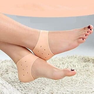 Bindian Cool Silicon Gel Heel Socks Pad (Pack Of 1)