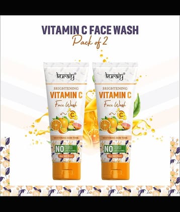 KURAIY Brightening Face Wash For Dry Skin Oily Skin Combination Moisturizing pack of 2