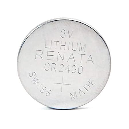 Renata Coin Cell Battery CR2430 3V Lithium Replaces DL2430, BR2430