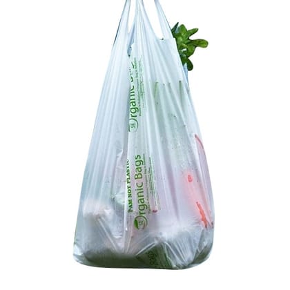 Enviclean Sustainable Materials Single-Use Packaging Bag (500kg) | 1-5kg Load Capacity with Flexo Printing | Shopping & Grocery